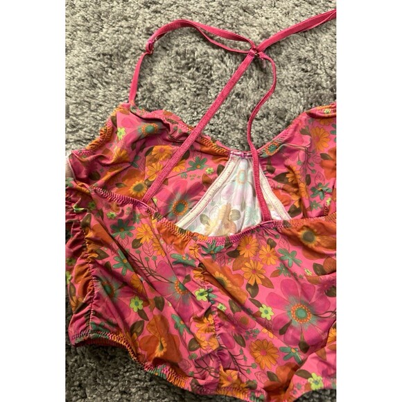 NATURAL LIFE Pink Floral Crop Top - Picture 4 of 4